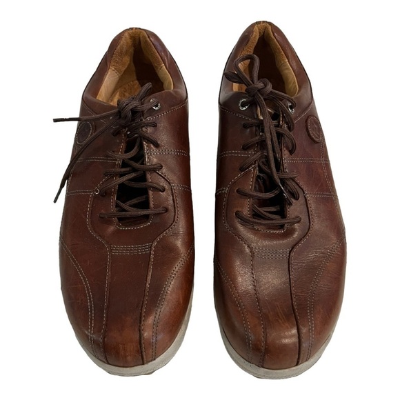 FootJoy Versaluxe Spikeless Golf Shoes Brown Leather Mens 11 XW - Picture 3 of 11